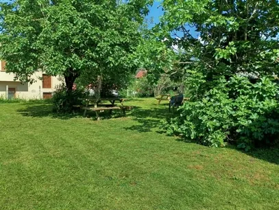 Jardín del hostel